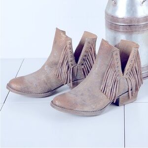 Corral Circle G metallic booties